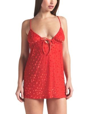 Skims Sheer Velvet Babydoll Dress