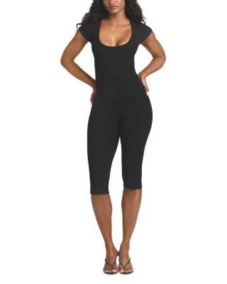 Skims Refined Knit High Wast Capri Pants