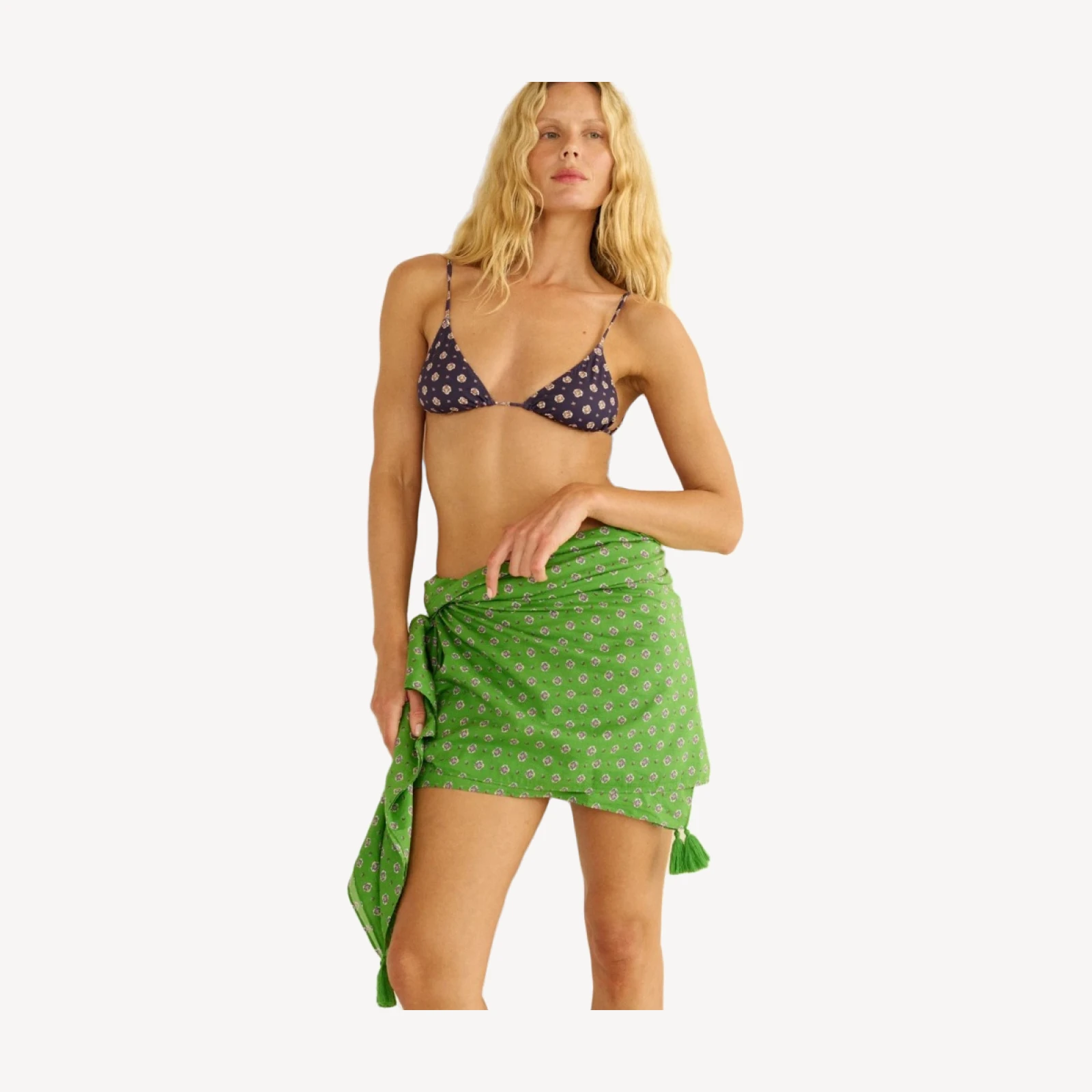 CASCAIS SARONG -- VERT CADIZ FOULARD