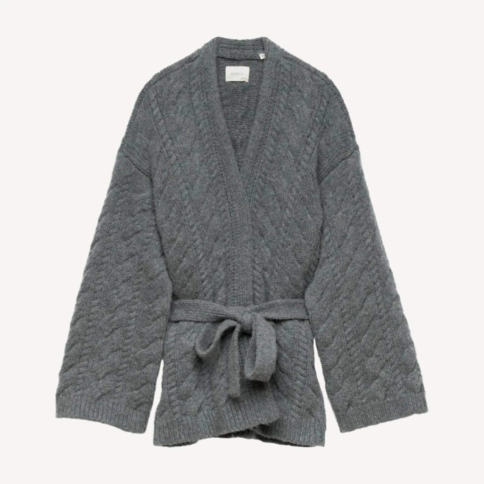 ALPINE CARDIGAN -- CHARCOAL MELANGE