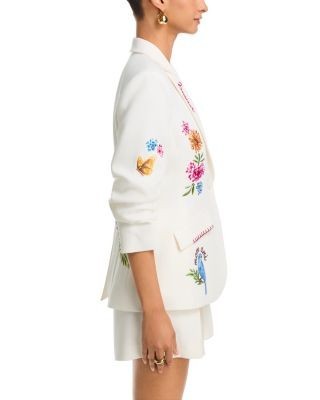 Cinq a Sept Celeste Vine Scrunched Cheyenne Blazer