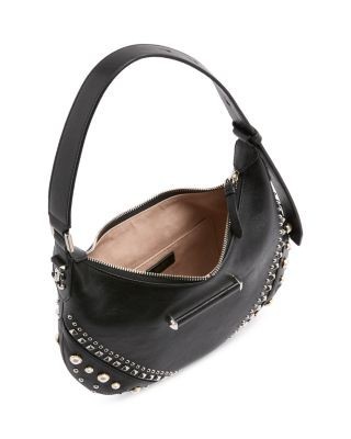 Jimmy Choo Bar Hobo Embellished Leather Shoulder Bag