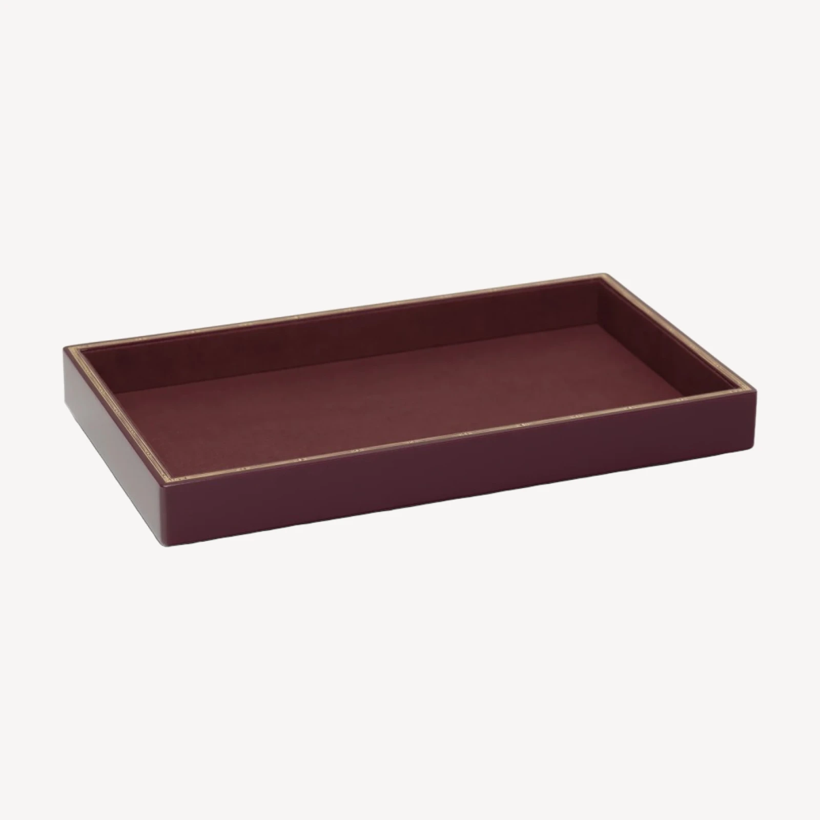 DÔEN & TROVE LARGE JEWELRY TRAY -- BURGUNDY