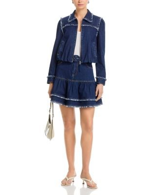 Cinq a Sept Bicolor Fringe Indria Jacket
