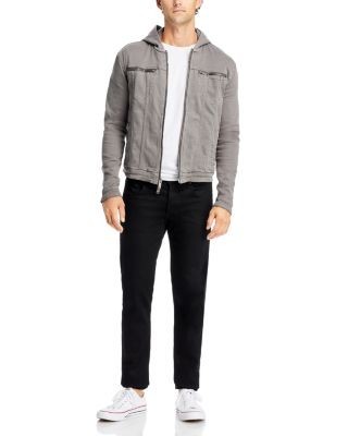 John Varvatos Star Usa Hooded Zip-Front Knit Jacket