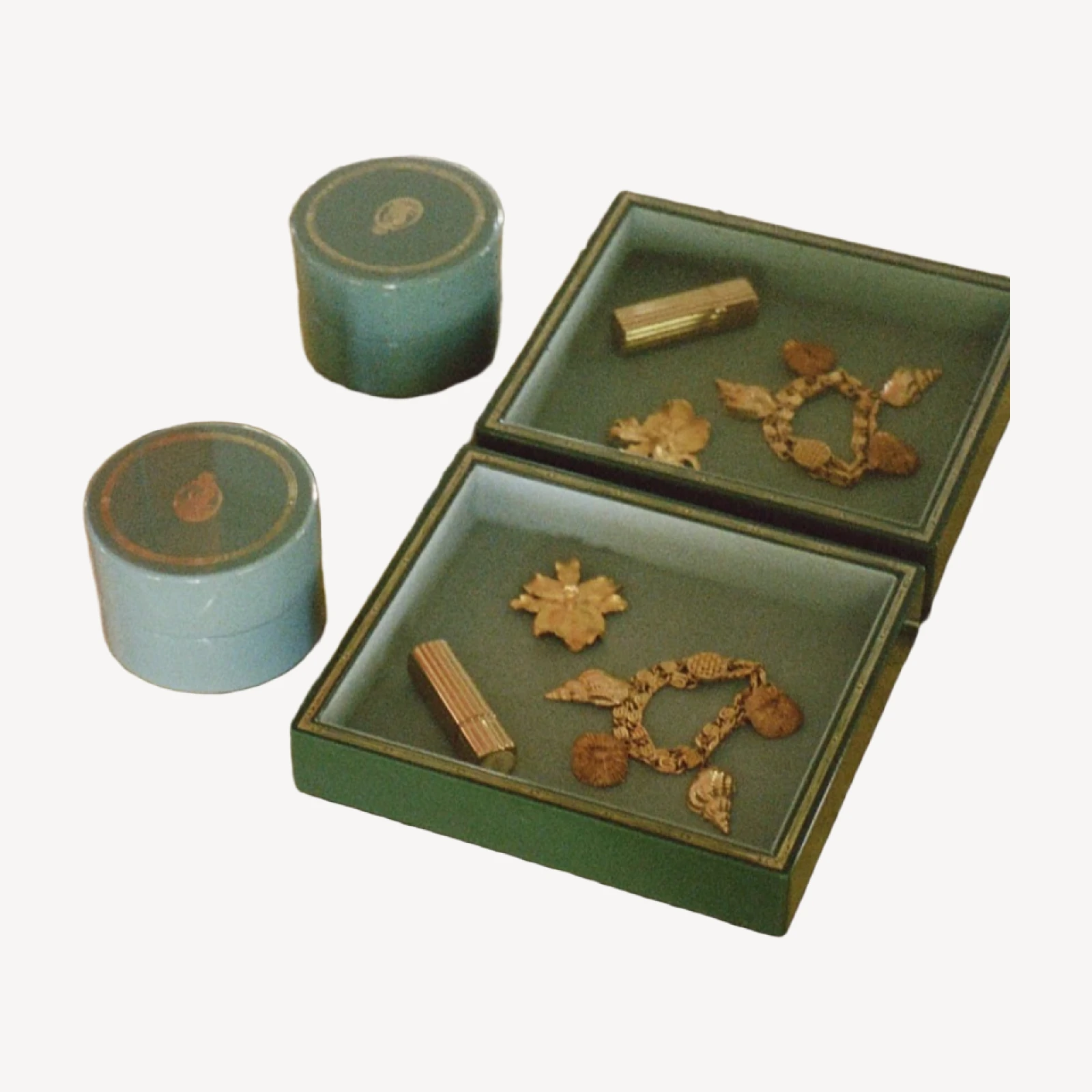 DÔEN & TROVE SMALL JEWELRY TRAY -- OLIVE GREEN