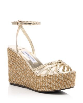 Jimmy Choo Women's Dree 100 Espadrille Wedge Sandals