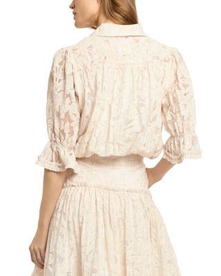 Cinq a Sept Cazi Puff Sleeve Top