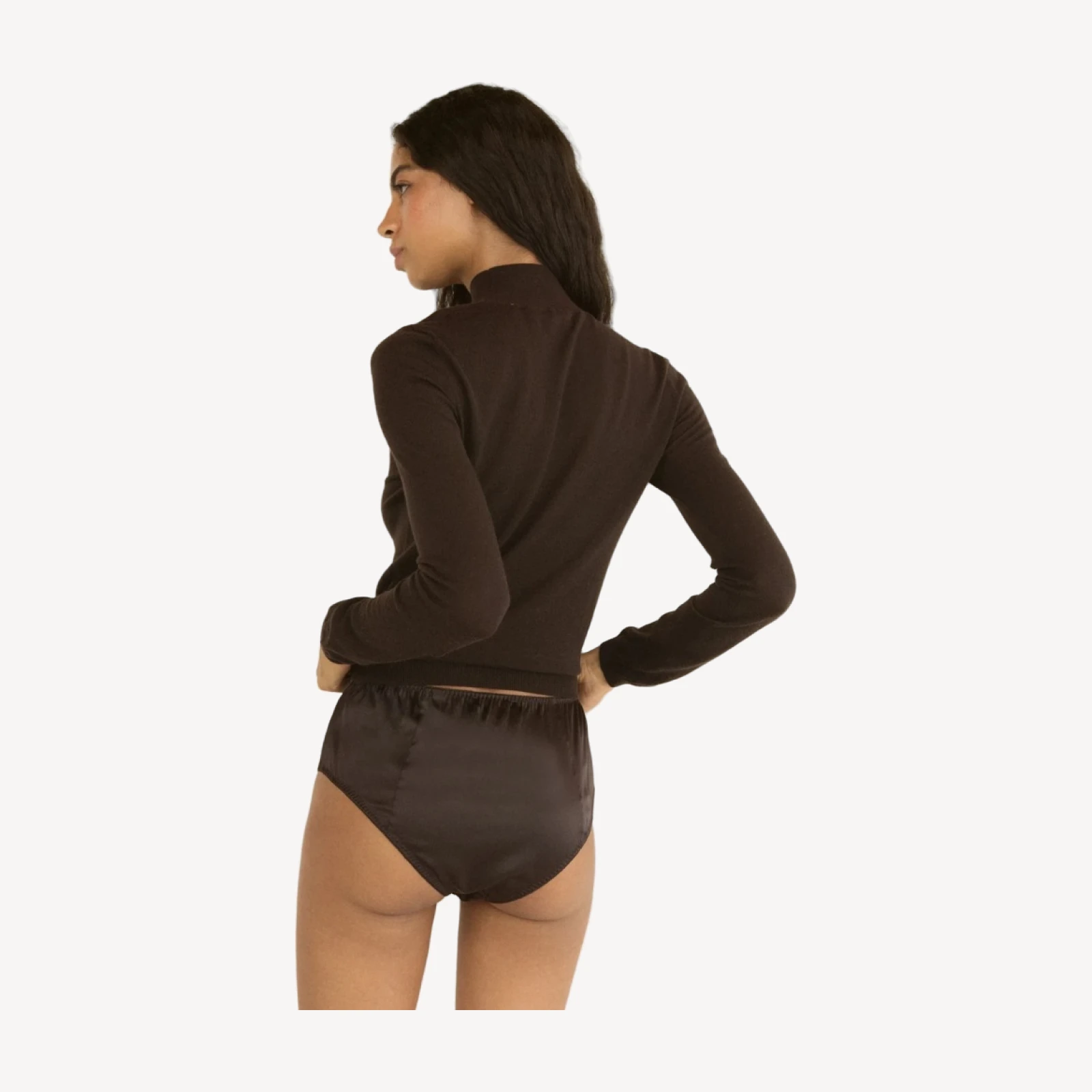 LONI LACE SKIRT SET -- EQUESTRIAN BROWN