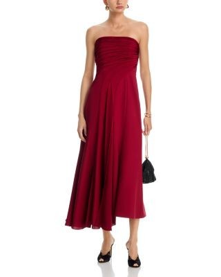 Cinq a Sept Clarisse Strapless Midi Dress