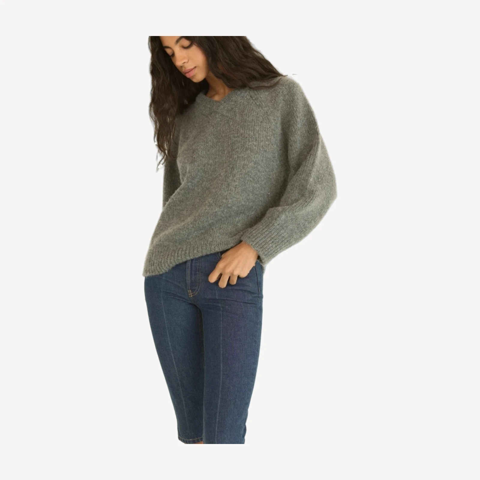 MERIT SWEATER -- CHARCOAL MELANGE