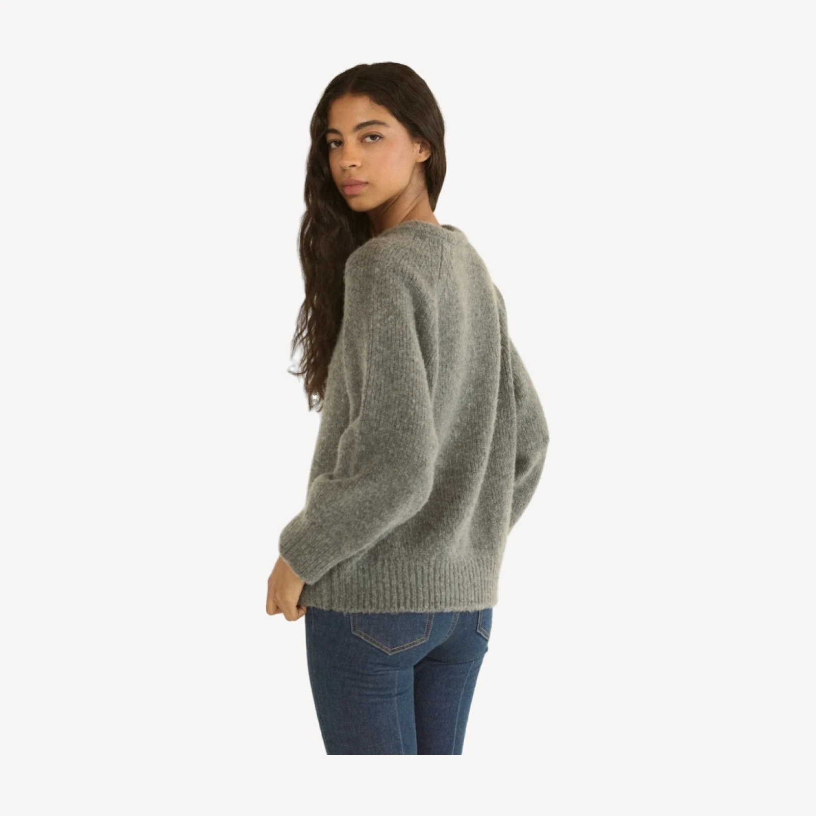 MERIT SWEATER -- CHARCOAL MELANGE