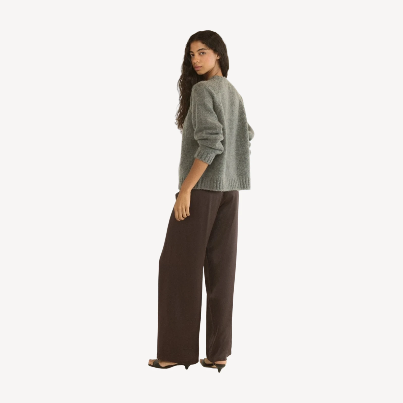 ADLEY CARDIGAN -- CHARCOAL MELANGE
