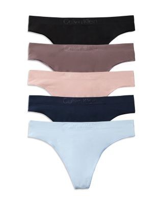 Calvin Klein Bonded Flex Seamless Thong, Pack of 5