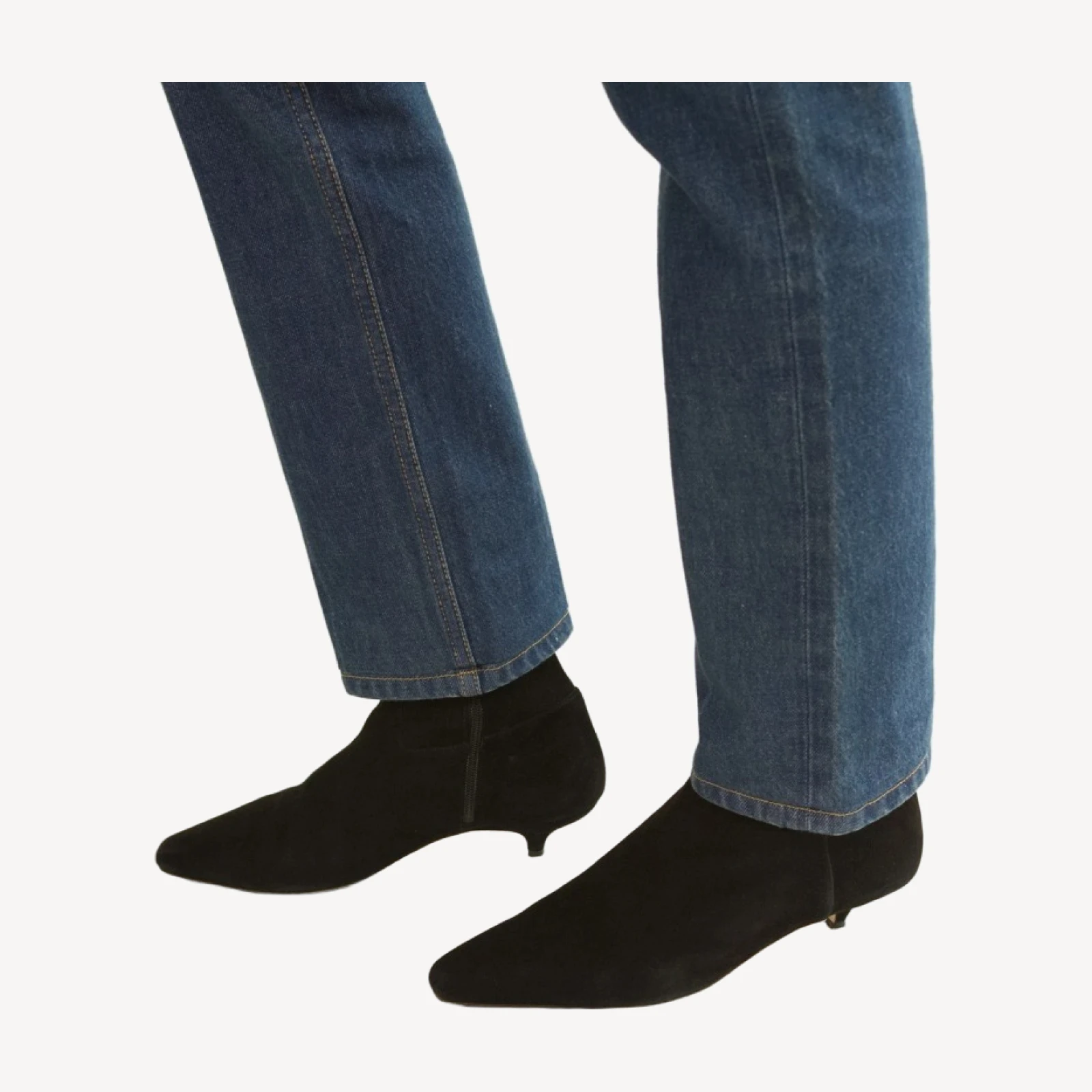 DEVI BOOT -- BLACK STRETCH SUEDE