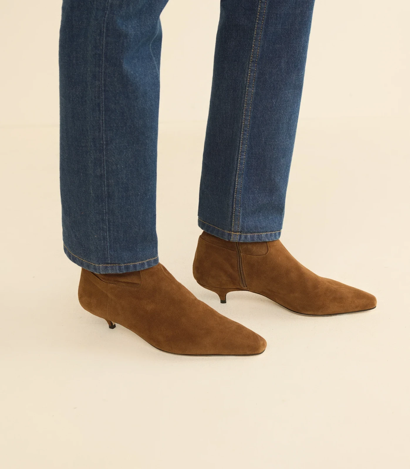 DEVI BOOT -- TORTOISE STRETCH SUEDE