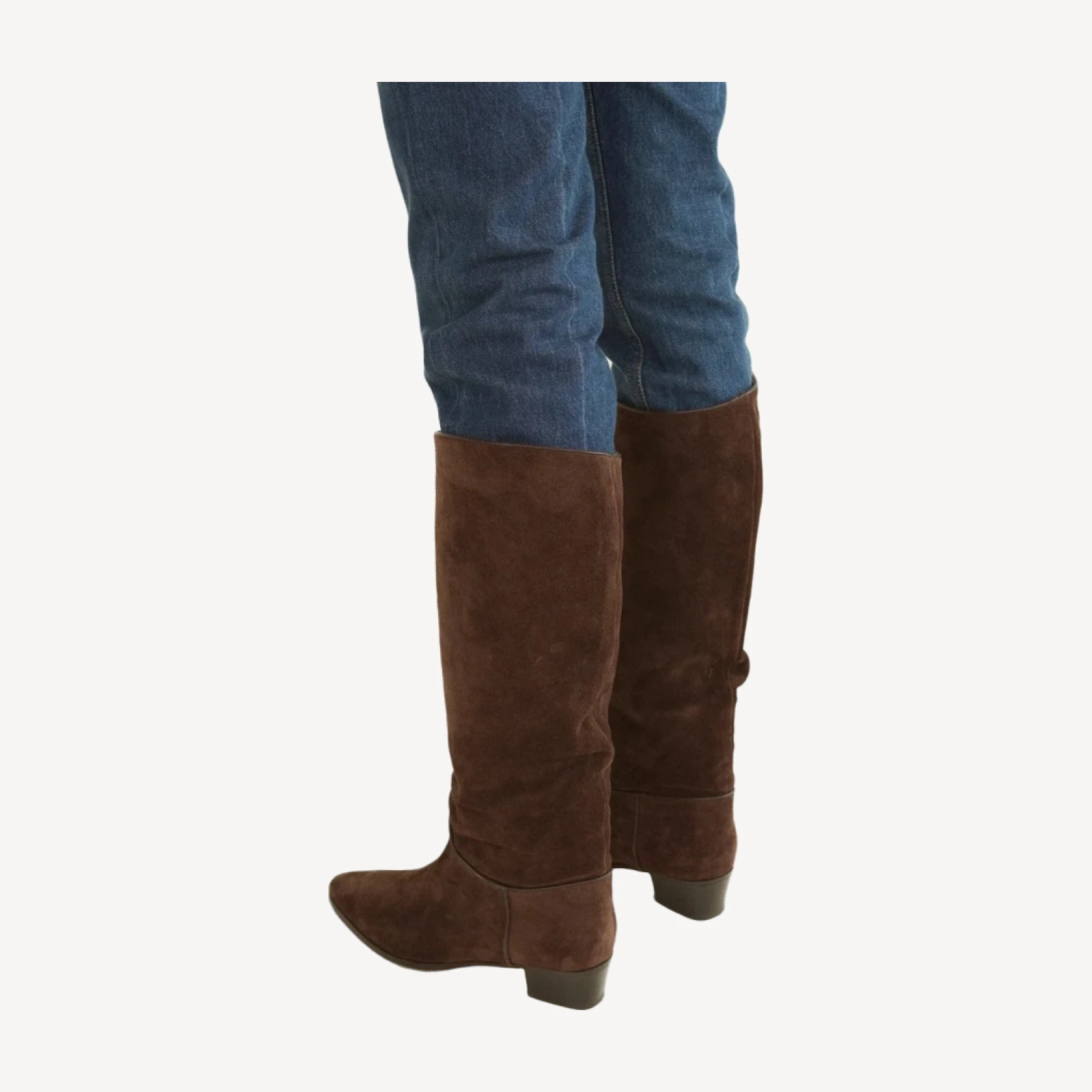 RIVIERA BOOT -- EQUESTRIAN BROWN SUEDE