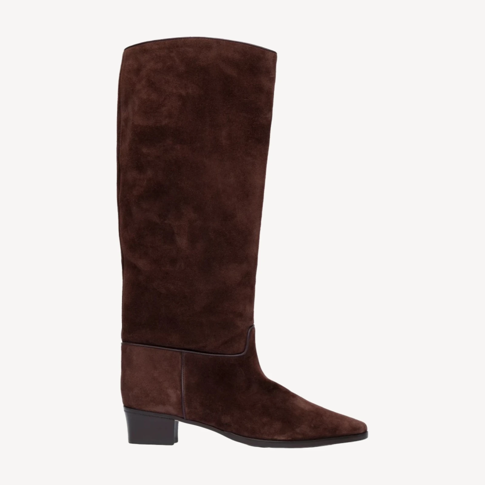 RIVIERA BOOT -- EQUESTRIAN BROWN SUEDE