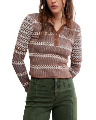 Free People Wtf Level Up Swit Long Sleeve Top