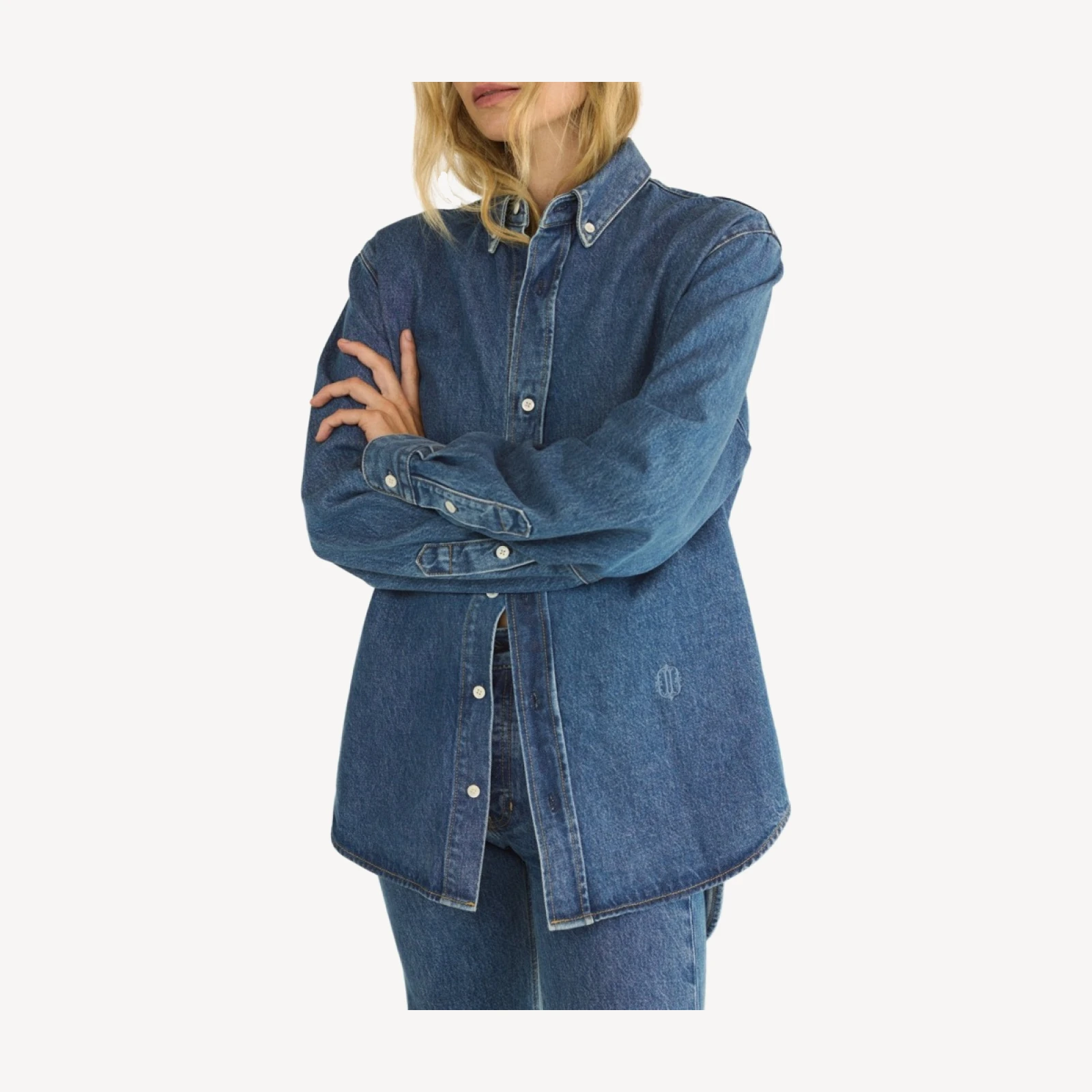 BACALL SHIRT -- ROUSSILLON MID WASH