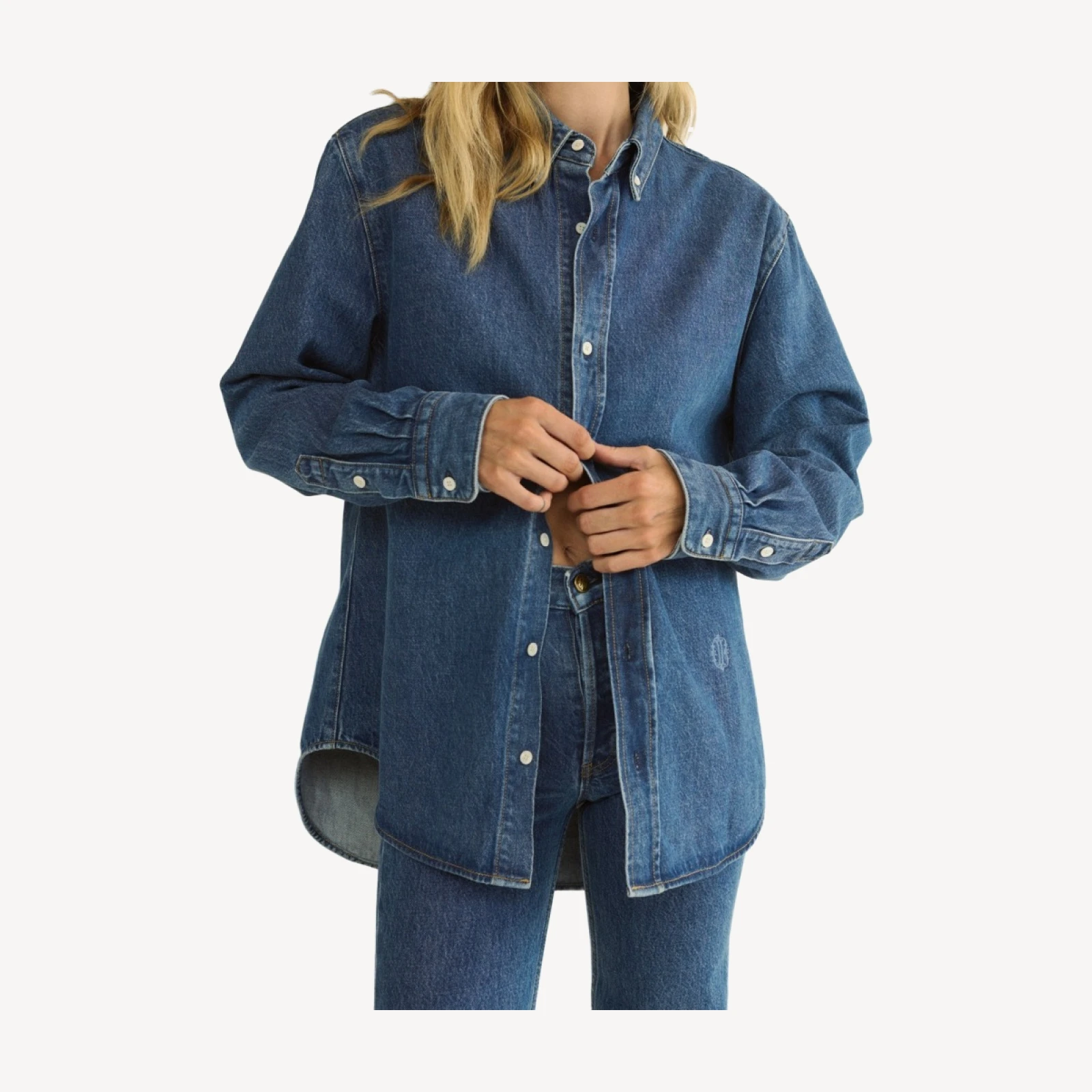 BACALL SHIRT -- ROUSSILLON MID WASH