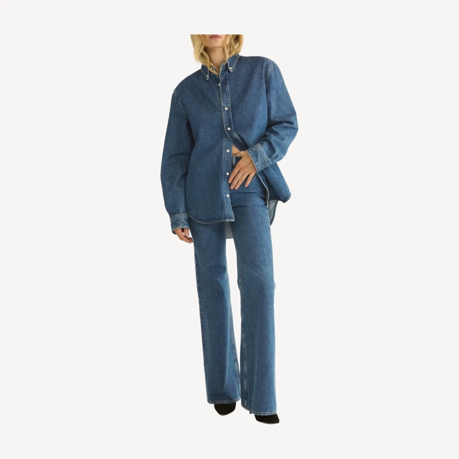 BACALL SHIRT -- ROUSSILLON MID WASH
