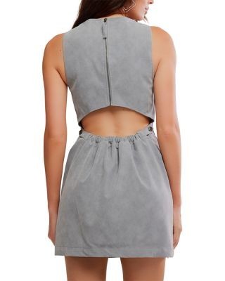 Free People Atlas Faux Suede Mini Dress