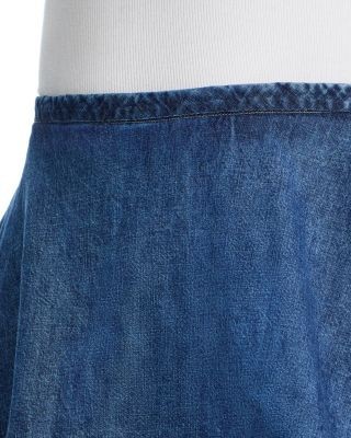 Free People Paradise Found Denim Skort in Mid Indigo
