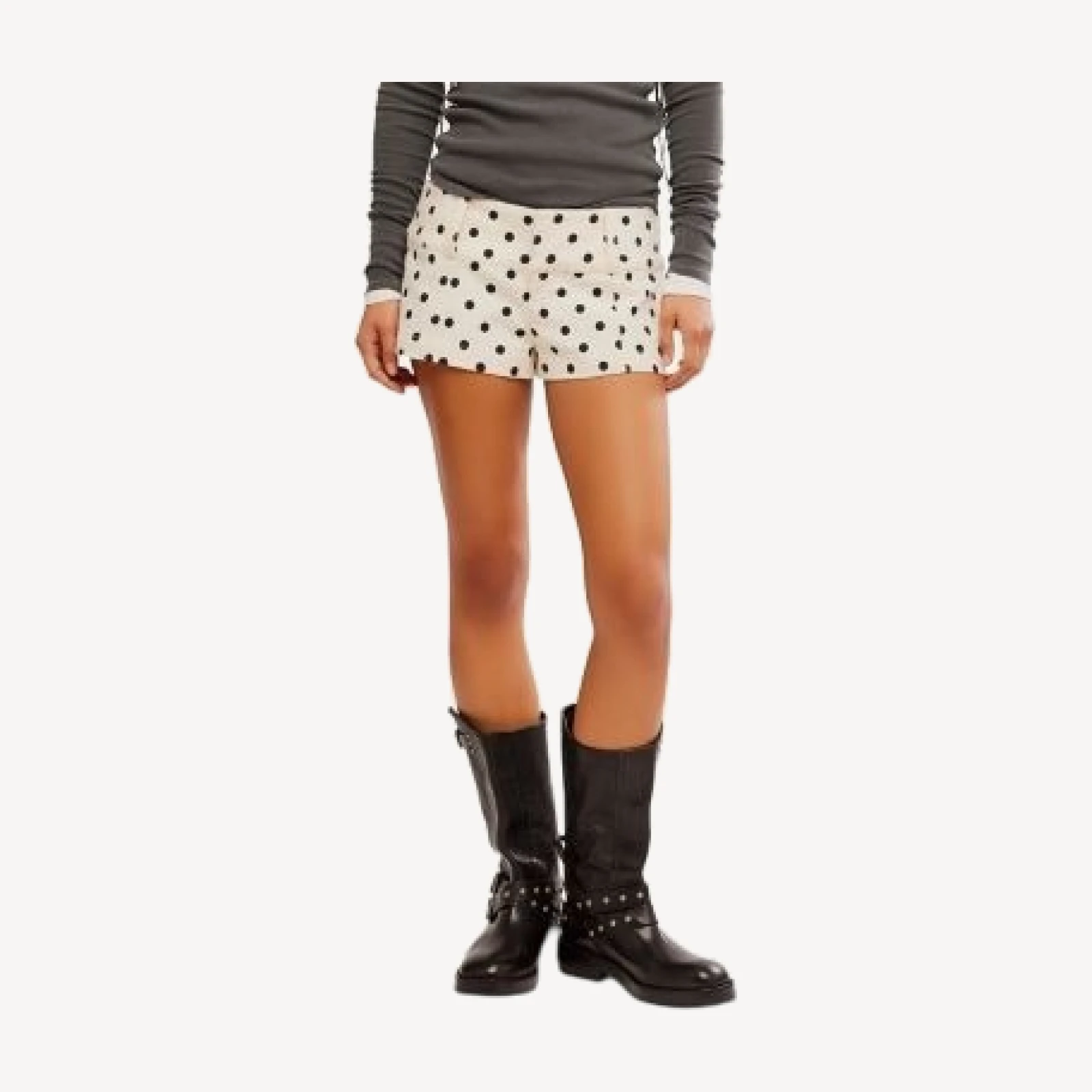Free People Ana Printed Micro Shorts