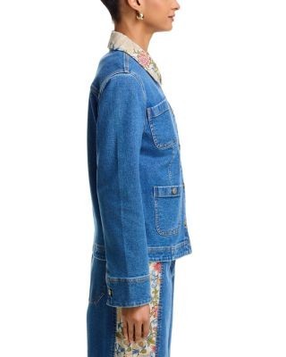 Cinq a Sept Dalton Jean Jacket in Saphire