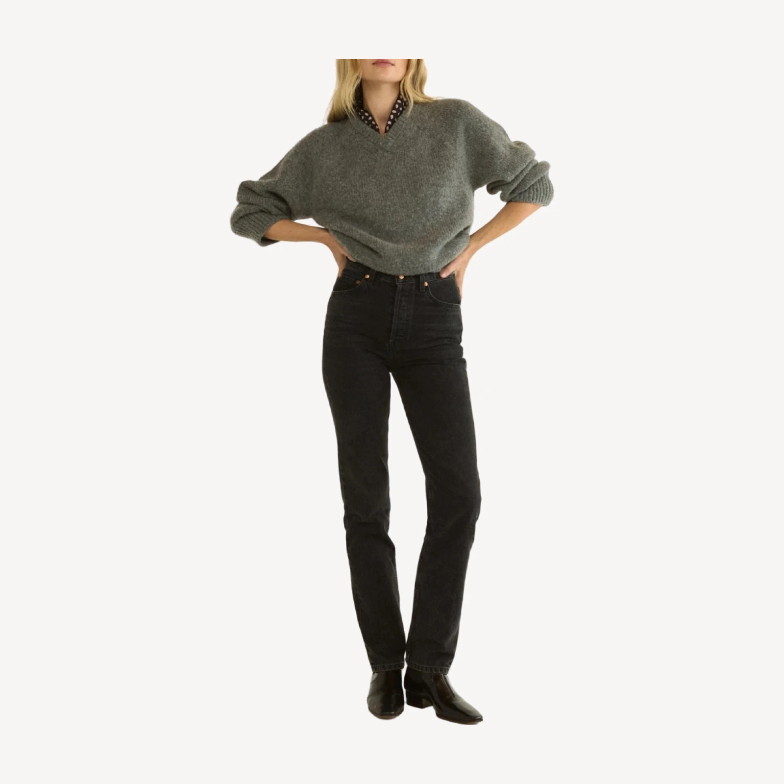 ONDINE JEAN -- COAL BLACK WASH