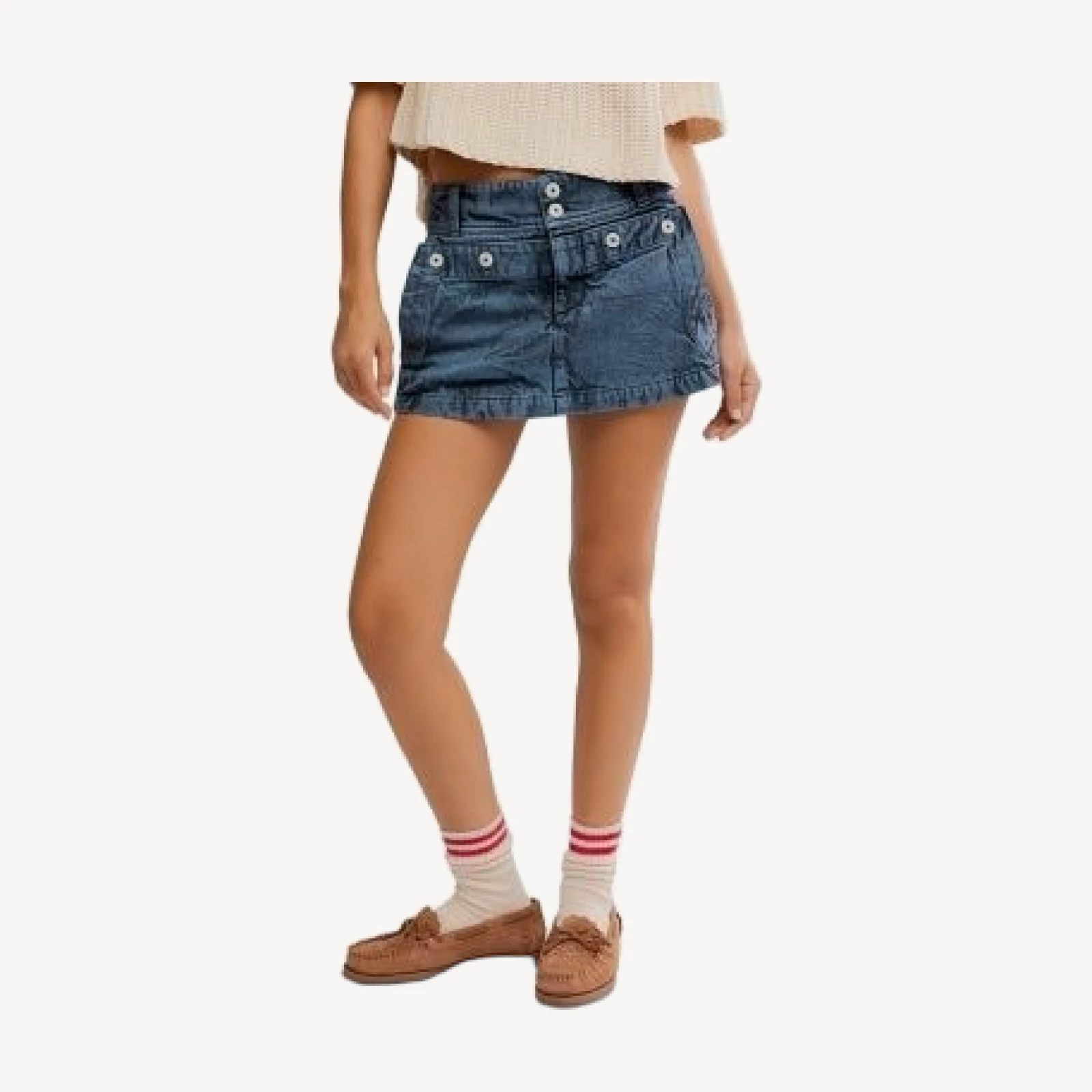 Free People Dream Weaver Micro Skirt