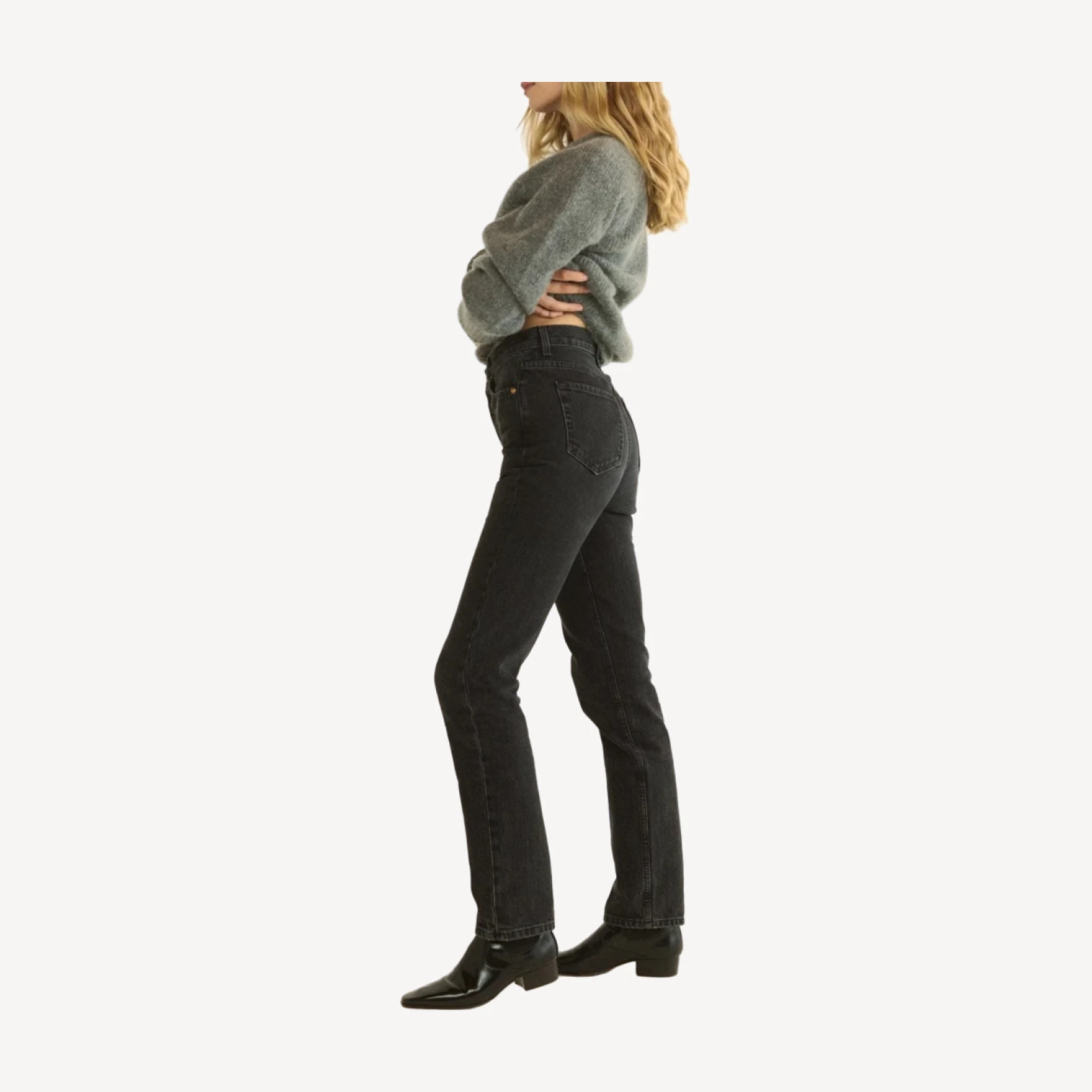 ONDINE JEAN -- COAL BLACK WASH