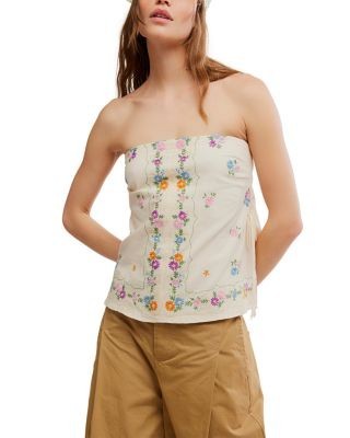 Free People Doily Days Strapless Top