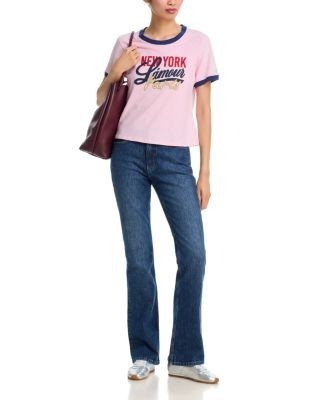 Cinq a Sept Shrunken Ringer Tee