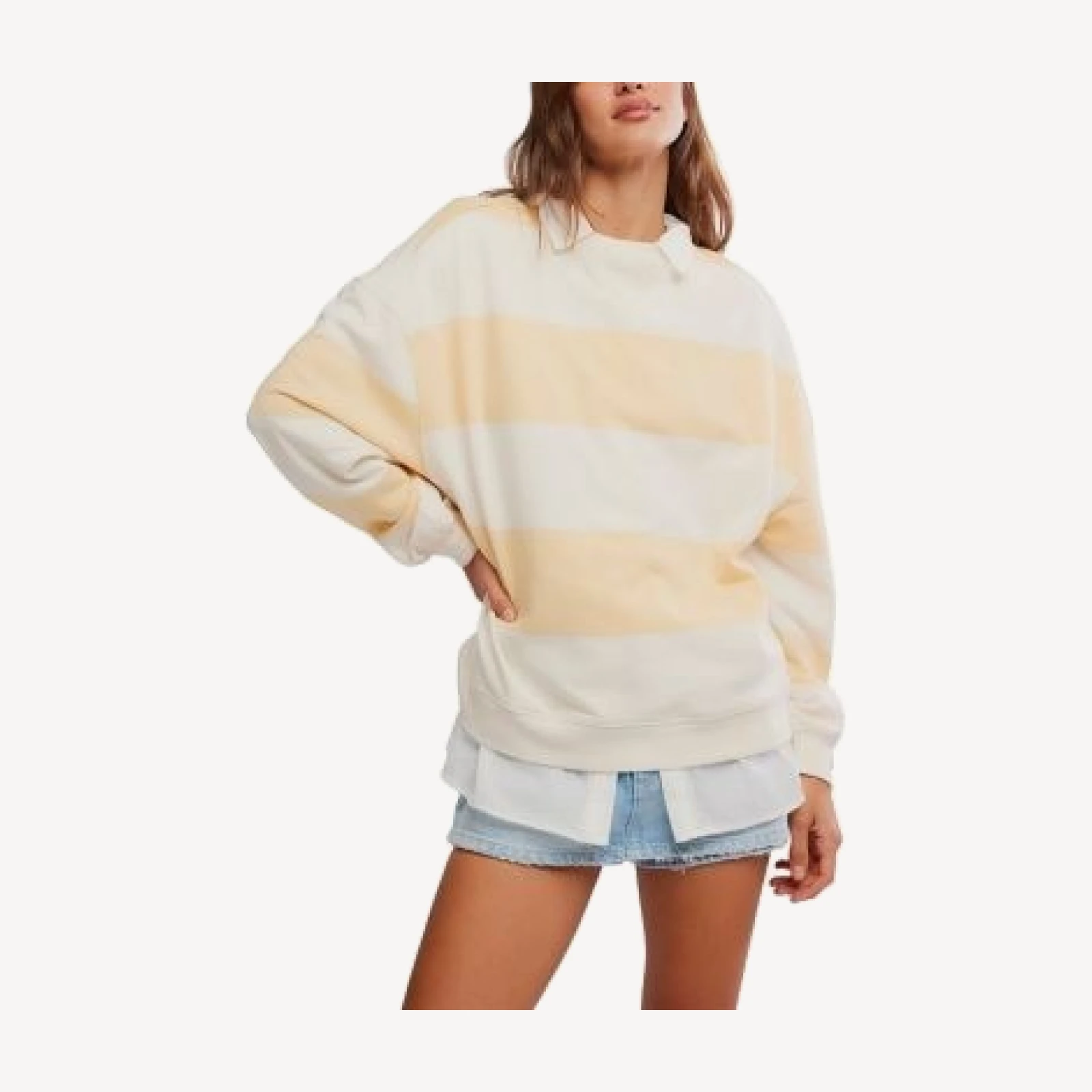 Free People Classic Stripe Crewneck Top