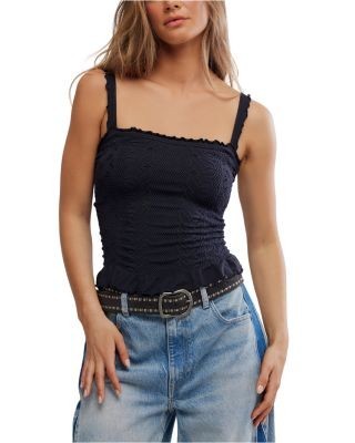 Free People So Soft Femme Square Neck Top