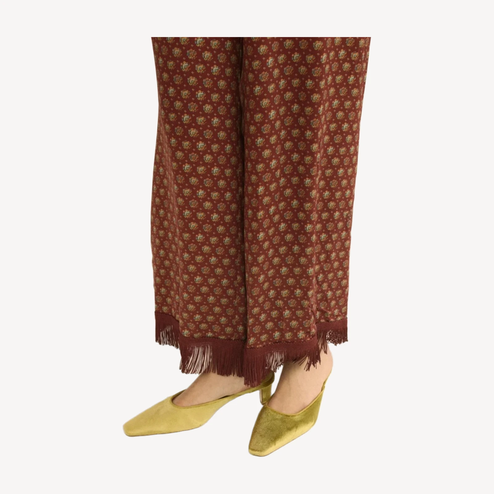 PICA MULE -- GOLD PANNE VELVET
