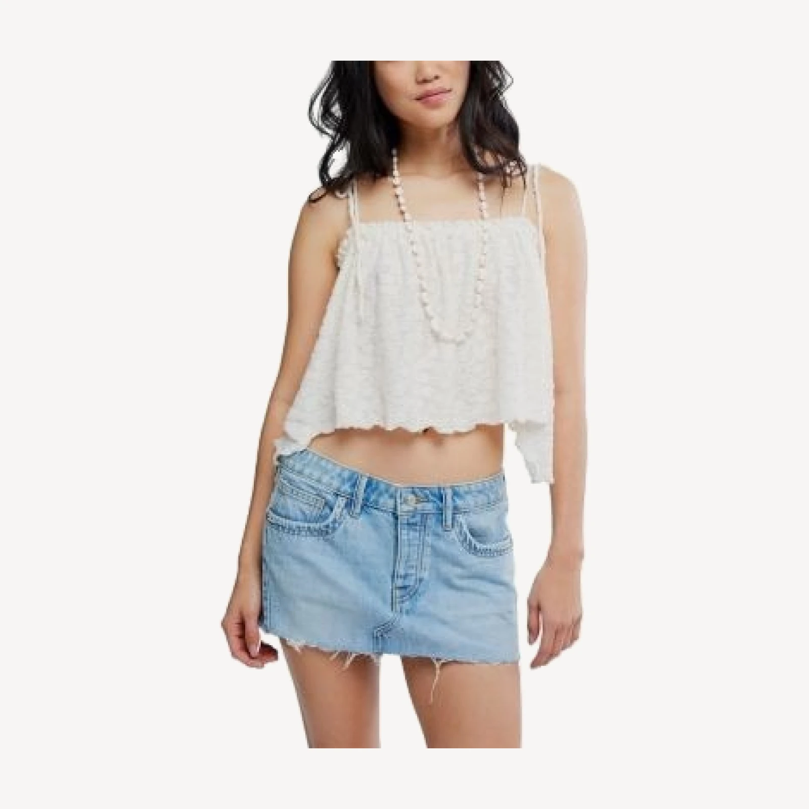 Free People Briana Shoulder Tie Tank