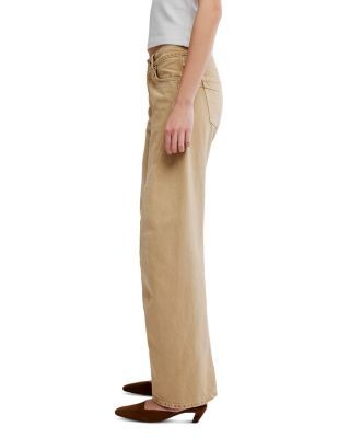 Free People Fable Low Rise Twisted Seam Jeans in Oat Latte