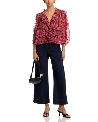 Cinq a Sept Hendrix Paisley Zada Top