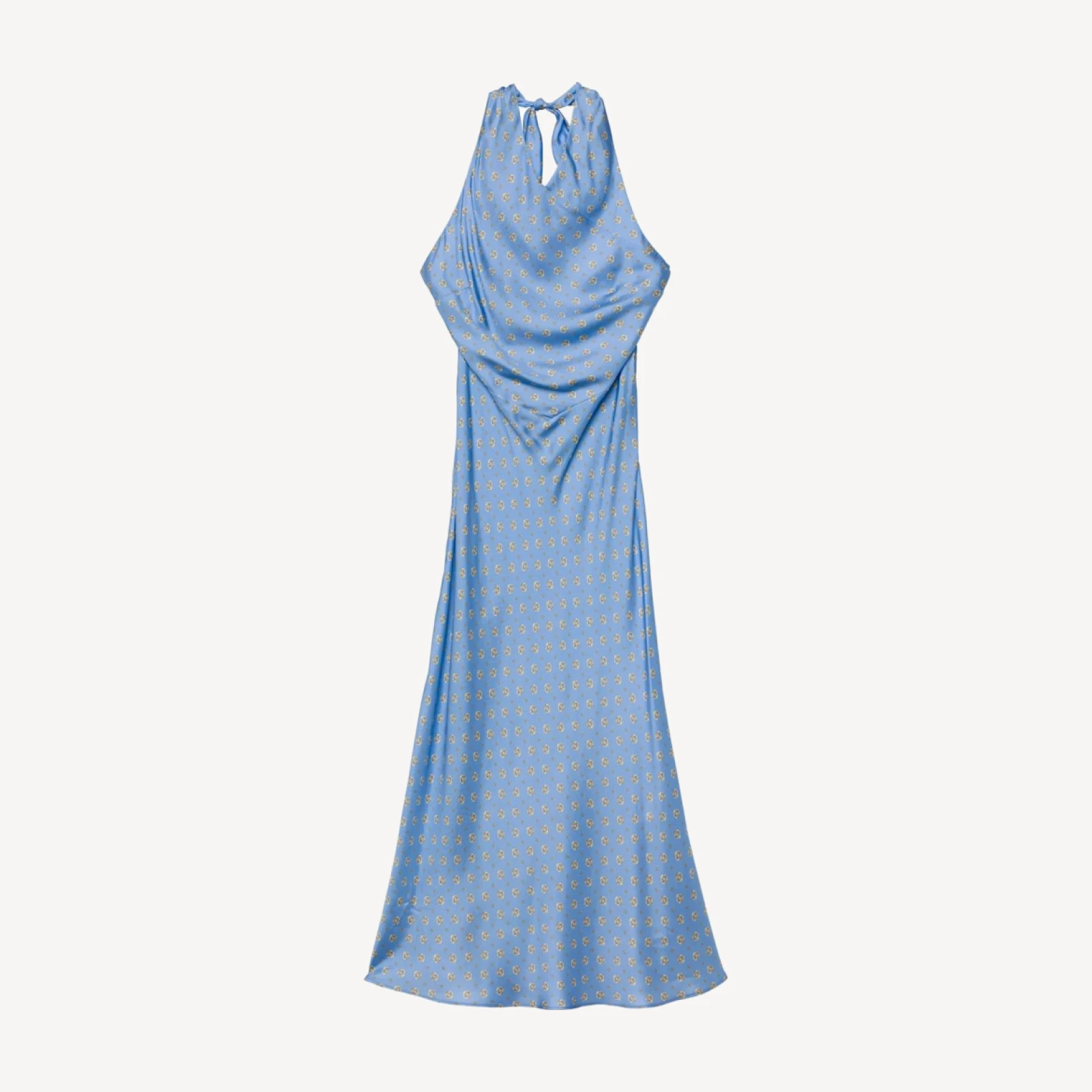 NOEMIE DRESS -- PERIWINKLE CADIZ FOULARD