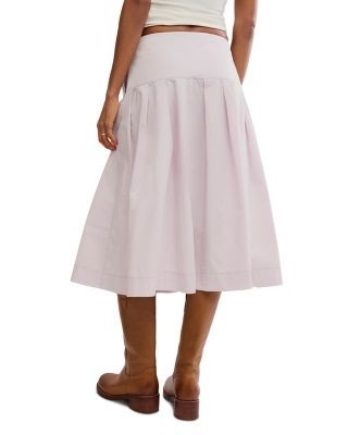 Free People Skipper Pleated Chino Skirt