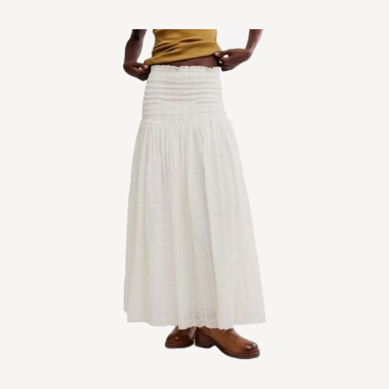 Free People Raven Solid Maxi Skirt