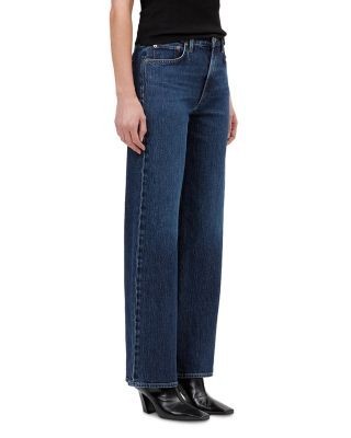 Agolde Harper Mid Rise Relaxed Straight Jeans in Echo