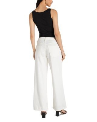 Liverpool Los Angeles Weekender High Rise Wide Leg Jeans in White