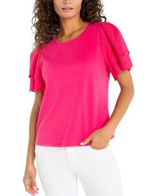Liverpool Los Angeles Embroidered Sleeve Tee