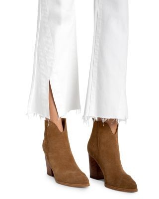 Liverpool Los Angeles Hannah Mid Rise Crop Flare Jeans in Bright White