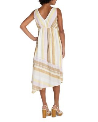 Liverpool Los Angeles V Neck Handkerchief Hem Dress