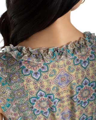 Liverpool Los Angeles Sleeveless Smocked Waist Woven Maxi Dress